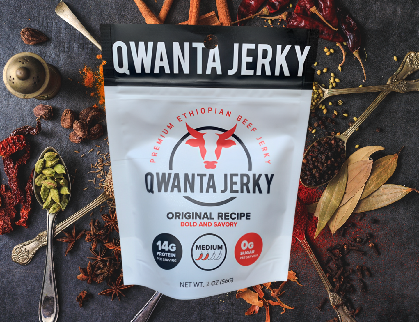 QWANTA JERKY - Premium Ethiopian Beef Jerky